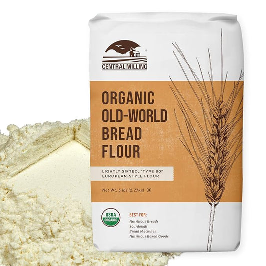 100% Organic Old World Flour - Flour for Baking - 5 Pounds