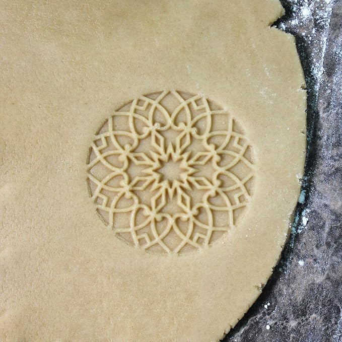 Wood Cookie Stamp, 2.5 Inch (Stained Glass Window CS-011)