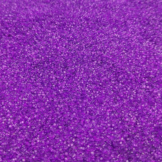 Purple Sanding Sugar Sprinkles, Purple Sugar Crystals, Edible Sparkling Sprinkles for Cake Cupcake Decorating, Baking Cake Decorations, Cookies Ice Cream Toppings, Wedding Party Christmas Supplies 130g/4.6oz