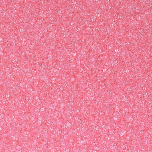 Pink Sprinkles for Baking Edible, Pink Sanding Crystal Sugar 130g/4.6oz, Cupcake, Cookie and Donuts Toppings, Wedding, Birthday Party Supplies