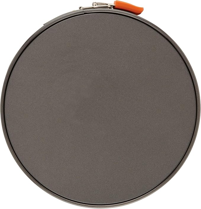 Rachael Ray Oven Lovin' Nonstick Bakeware Springform Baking Pan/ Springform Cake Pan / Cheesecake Pan With Grips, Round - 9 Inch, Gray