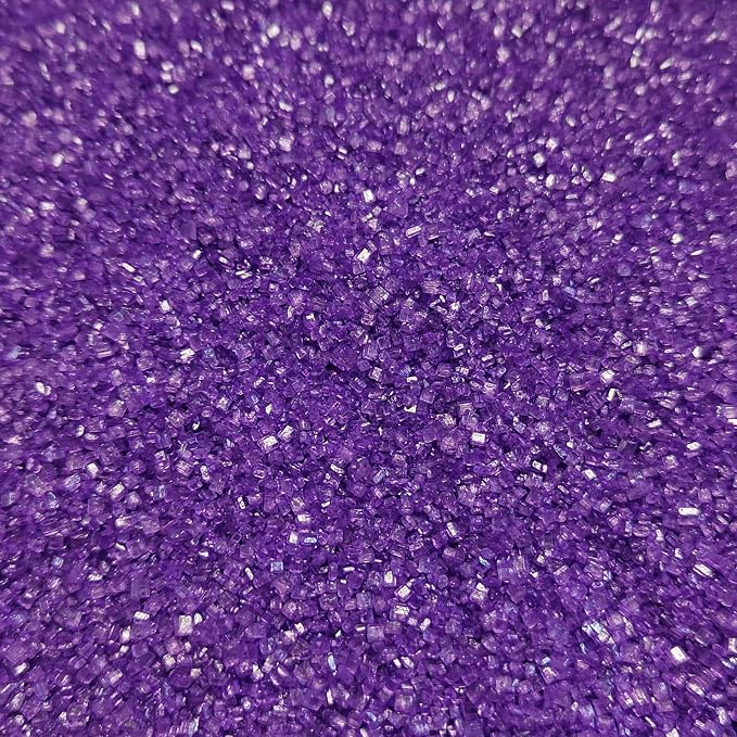 Purple Sprinkles for Baking, Purple Sanding Sugar Crystals, 4.23 ounces Edible Sparkling Coarse Sugar Sprinkles for Cake Decorating, Cupcake Topper, Cookie Toppings, Wedding Birthday Christmas Supplies