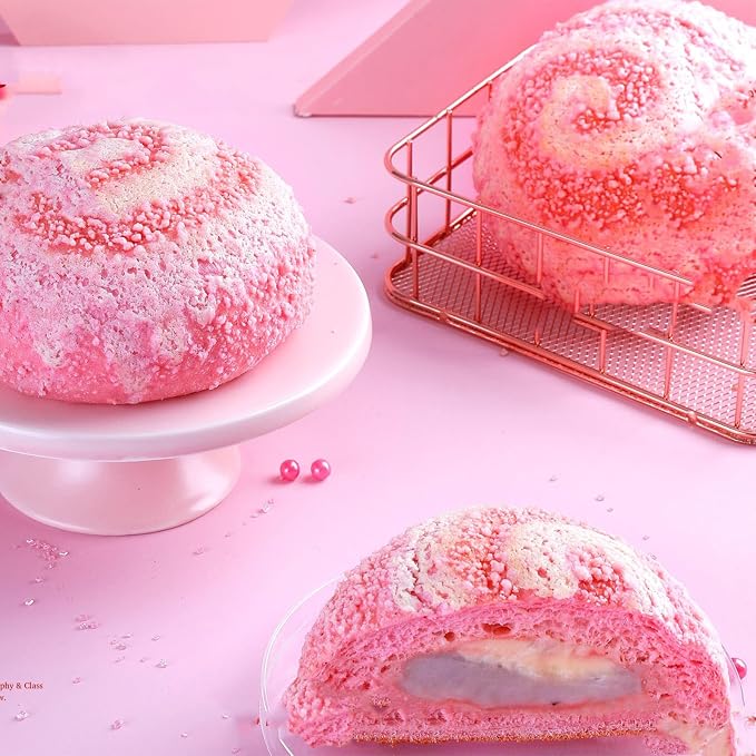 Sentovac Light Pink Sanding Sugar for Baking Edible Sparkling Coarse Sugar Crystals Sprinkles for Baking Topping Cake Cookie Cupcake Topper Ice Cream Decoration Supplies 3.2 OZ