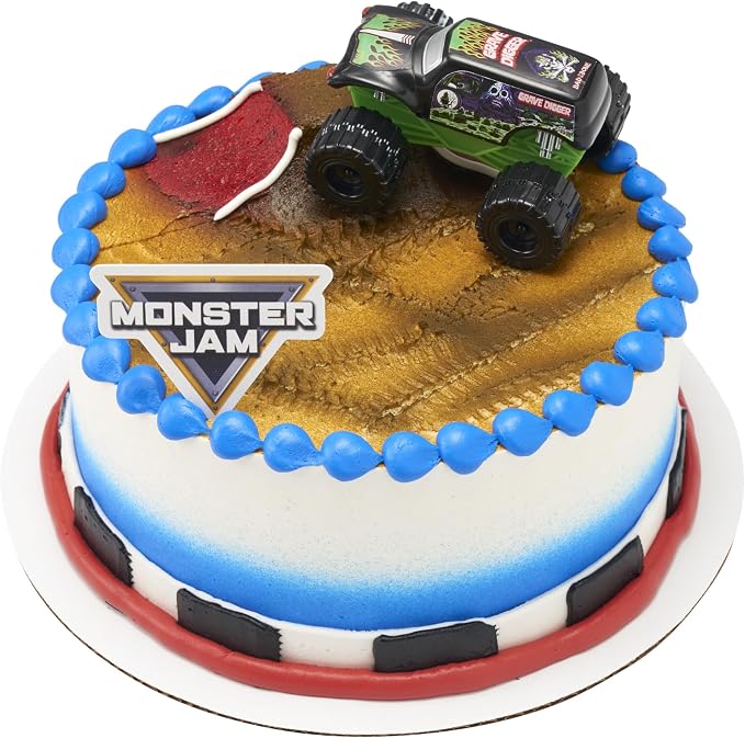 Monster Jam Grave Digger Truck Cake Topper