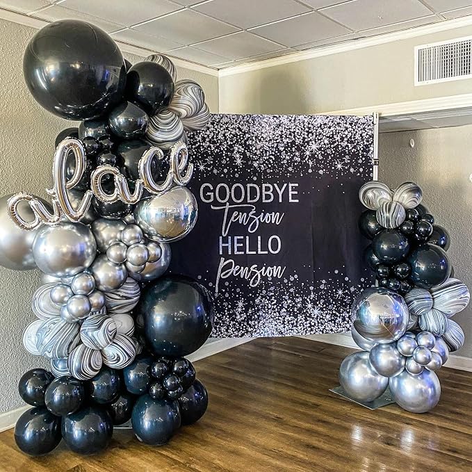 Voircoloria Black Balloons, 66pack 12inch Black Latex Party Balloons for Graduation, Wedding, Birthday, New Year, Baby Shower, Anniversary, Holiday Party Decorations