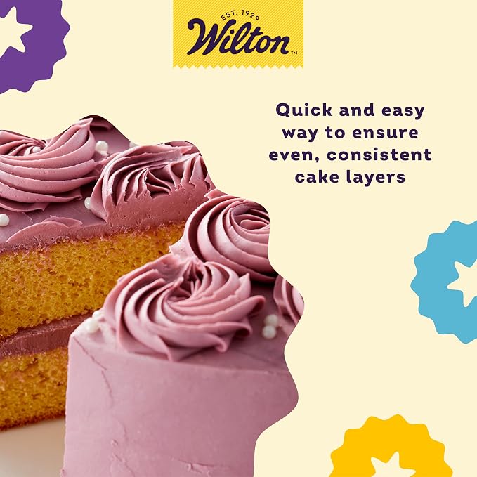 Wilton Adjustable Cake Leveler - For Leveling and Torting - Quality Cake-Decorating Tool - Dishwasher Safe & Easy to Use - 12 x 6.25 Inch