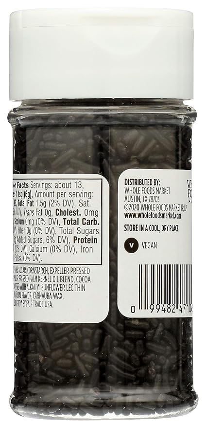 365 by Whole Foods Market, Chocolate Sprinkles, 2.75 Ounce (Pack of 5)