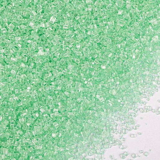 Twisweet Light Green Sprinkles, Edible Sanding Sugar Crystals for Cake Decorating, Extra Fine Candy Sprinkles for Baking, Cupcake Topping Ice Cream Donut Cookies Decoration, Wedding Party Christmas Supplies (150g/5.3oz)