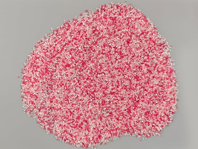 Edible Valentines Sprinkles for Baking,Pink, Red and White Heart,Jimmies,Nonpareils,Sanding Sugar for Love Valentines Day Cake Cookies Cupcake Topper Decorating(4 Bottles)