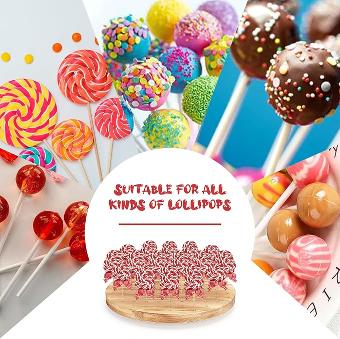 Cake Pop Stand Revolving Cake Pop Holder Round for Weddings Baby Showers Birthday Party Anniversaries Holiday