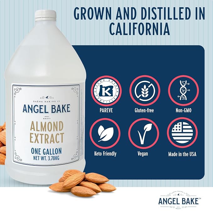 Angel Bake Pure Almond Extract, 1 Gallon