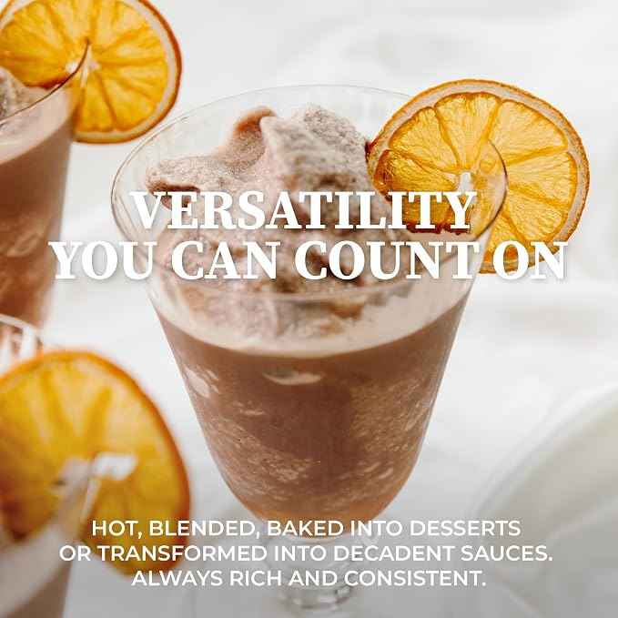Cup of Coa No. 3 Sensuously Navel | Gourmet Dark Chocolate & Orange Hot Cocoa Mix | Just Add Water | Rich, Silky Smooth & Creamy | Luxury Hot Chocolate | Made in USA (2 Pound Bag)