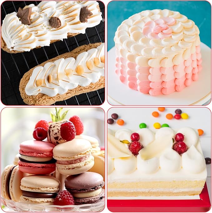 3 Pcs 2A Piping Tip, Large Piping Tips for Cake Decorating Round Plain Icing Tip for Macarons Filling Cupcake Frosting Nozzles Stainless Steel Baking Decoration Tools