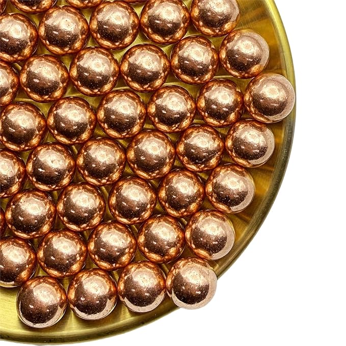 CandiJumpin 14mm Large Rose Gold Edible Pearls, Rose Gold Pearl Sprinkles for Cake Decorating Jumbo Sugar Pearls Edible Cake Decorations Pearl Sugar Sprinkles Cupcake Toppers Baby Shower Party Birthday Wedding Christmas Supplies 3 OZ
