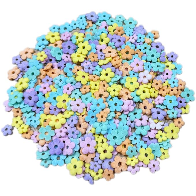Sentovac Edible Small Flowers Sprinkles for Decorating | Edible Cake Cupcake Topper Decorations |1 Bottle 2.47oz/ 70g | Cake Cupcakes and Ice Cream Topper Decorations
