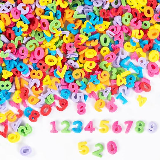 Numbers Sprinkles for Cake Decorating 7 Ounces Edible Rainbow Confetti Sprinkles for Cupcake, Cookies, Ice Cream Topper, Multicolor Cake Decorationss, Baking Desserts
