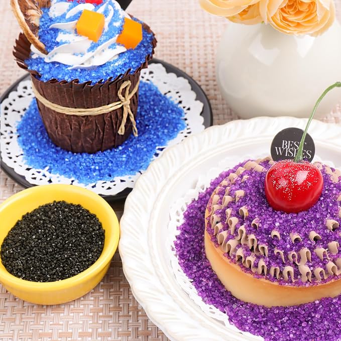 Green Sprinkles Sanding Sugar for Baking, 6.35oz/180g Edible Sparkling Sugar Crystals, Decorating Sugar Sprinkles for Cakes Cupcakes Cookies Ice Cream
