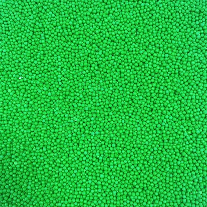 PhilaeEC Green Nonpareils Sprinkle 2mm Mini Peals Sprinkle Edible for Cake Decoration Cupcake Topper Cookie Baking Decorations Halloween Christmas Valentine Supplies