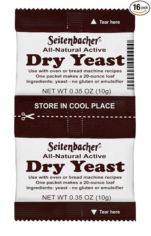Seitenbacher Active Dry Yeast, 0.35 Ounce (Pack of 32)