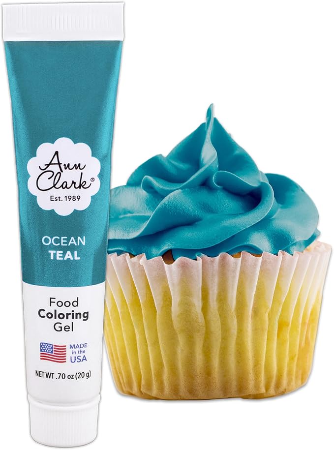 Ann Clark Cookie Cutters Ice Cream Cookie Cutter Set with Pink, Purple, and Teal Food Coloring Gel Made in USA