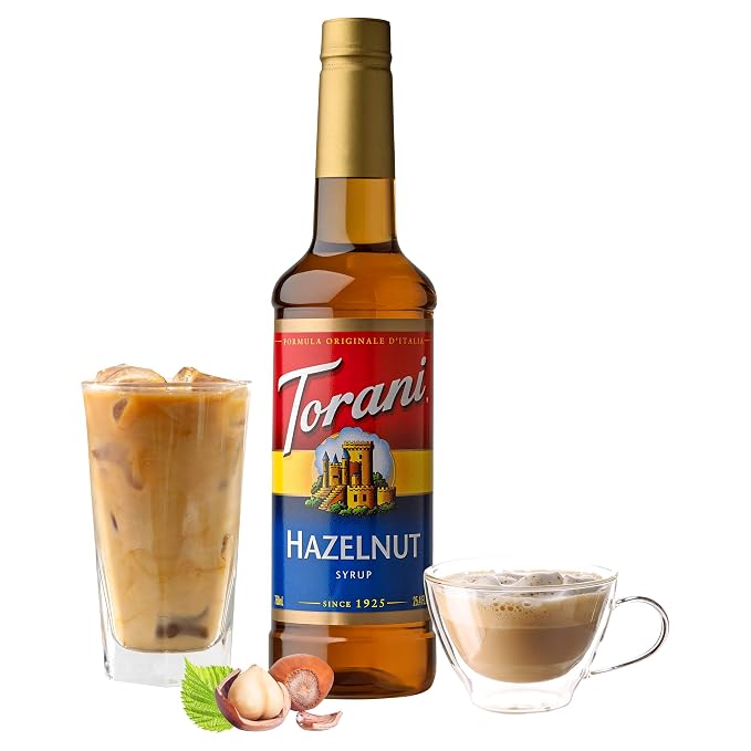 Torani Hazelnut Flavored Drink Syrup, 25.4 fl oz (Pack of 4)