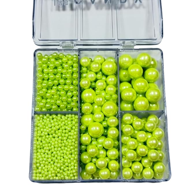 Sentovac Light Green Nonpareils Pearls Mixing Cake Sprinkles Cake and Cupcake Topper Decorations Sprinkles for Decorating Party Supplies