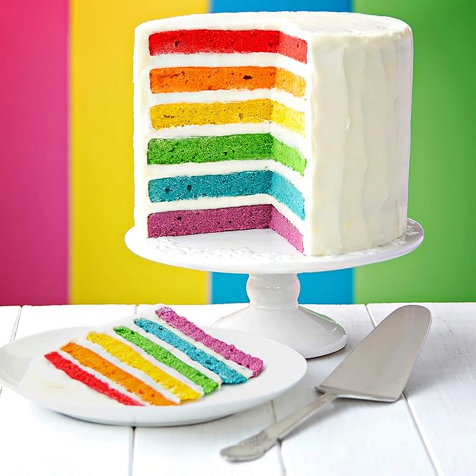6 Color Cake Food Coloring Liqua-Gel Decorating Baking Neon Colors Set - U.S. Cake Supply .75 fl. Oz. (20ml) Bottles Neon Colors - Made in the U.S.A.