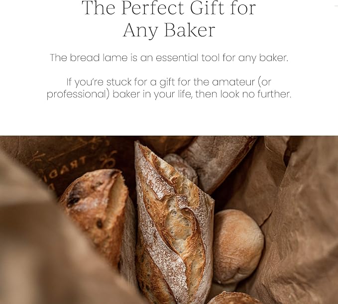 Breadtopia Bread Lame with 5 Blades & Storage Box | Premium Lame Bread Tool | Bread Lame Dough Scoring Tool | Perfect as a Sourdough Scoring Blade | Ideal Gifts for Bakers |