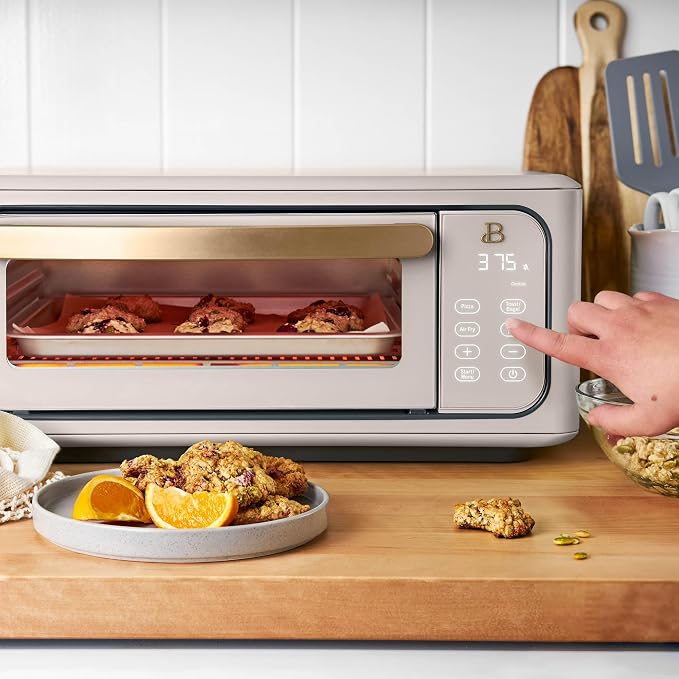 Infrared Air Fry Toaster Oven 9 Slice, 1800W Countertop Oven with Convection & Air Fry Functions, Digital Touch Display, Multi Cooking Modes for Baking, Broiling & Reheating (Porcini Taupe)