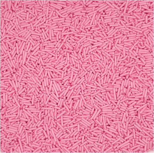 NCS Natural Light Pink Jimmies Edible Sprinkles – Cupcake, Cake & Cookie Decorations, 7 oz