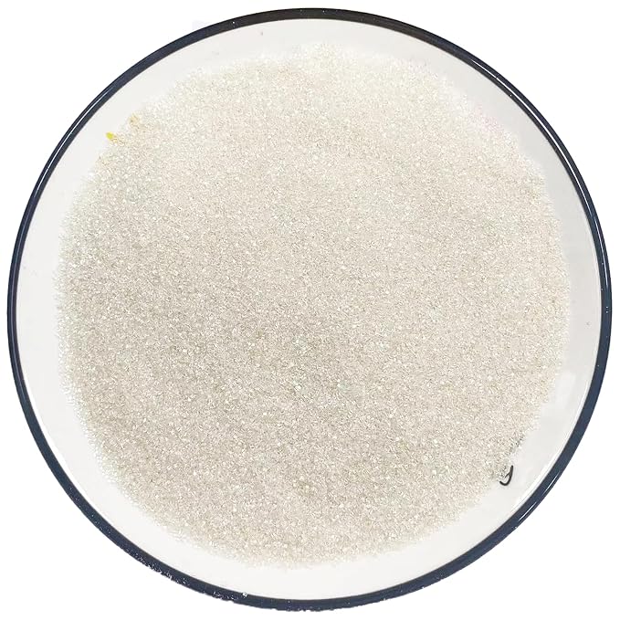 PhilaeEC White Sanding Sugar Edible Sparkling Crystals for Baking Cake Decoration Cookie Ice Cream Cupcake Toppers Wedding Party Valentines Halloween Christmas Supplies 5oz