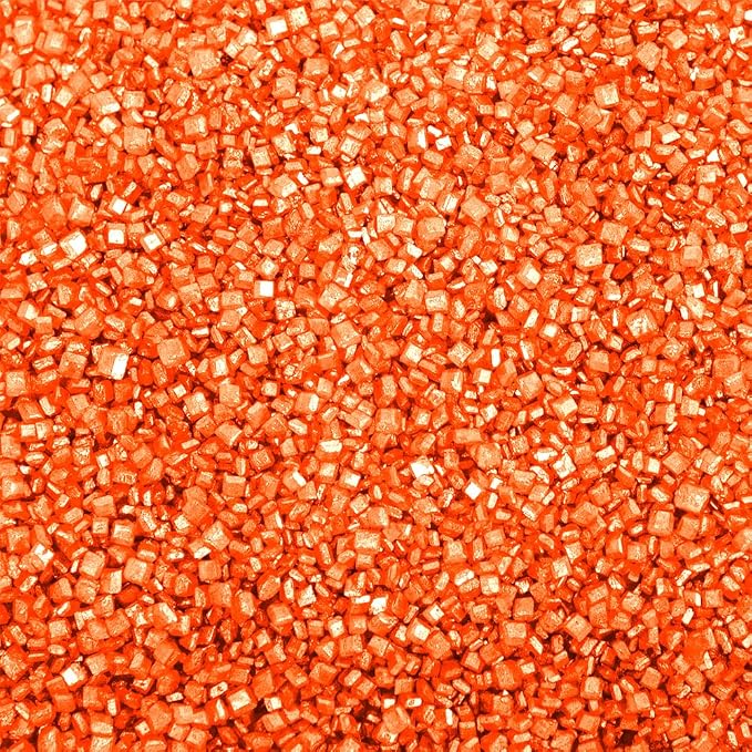Brew Glitter - Orange Rimming Sugar (4oz, 1x Bar Tin) Cocktail Garnish for Mixed Drinks & Refreshments