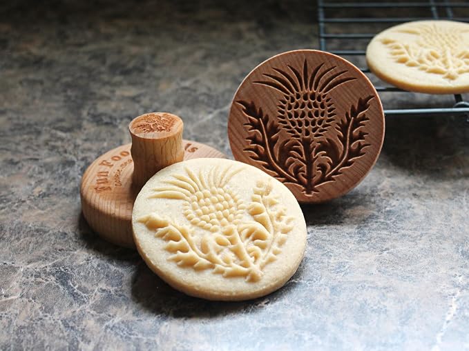 Wood Cookie Stamp, 2.5 Inch (Thistle CS-116)
