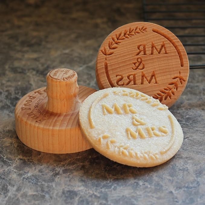 MR & MRS Cookie Stamp by Fun Food Tools