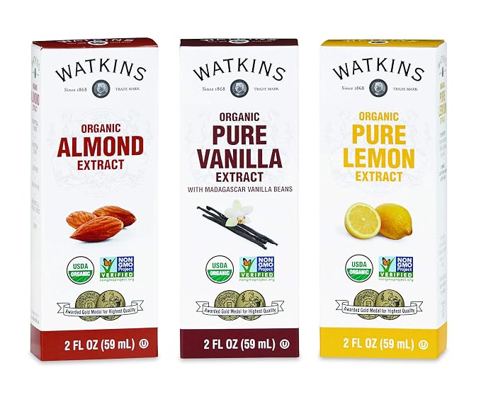 Watkins Organic Pure Vanilla Extract, with Madagascar Vanilla Beans, Non-GMO, Kosher, 2 oz. Bottle, 1-Pack