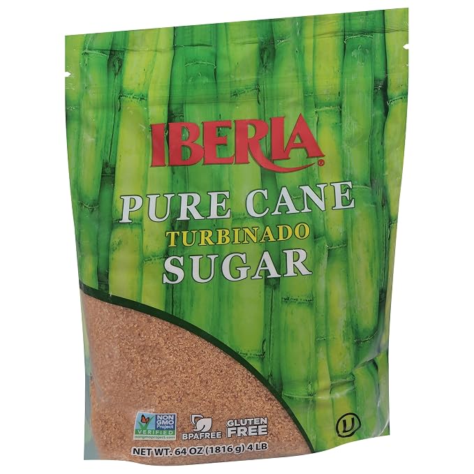 Iberia Pure Cane Raw Turbinado Sugar, 4 lb.