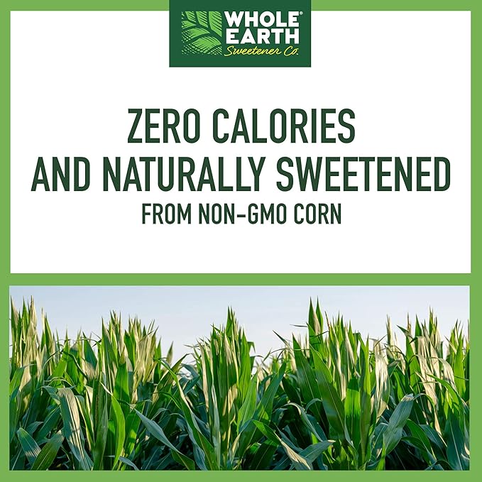 WHOLE EARTH 100% Erythritol Zero Calorie Plant-Based Sugar Alternative, 4 Pound Pouch (Packaging May Vary) (Pack of 2)