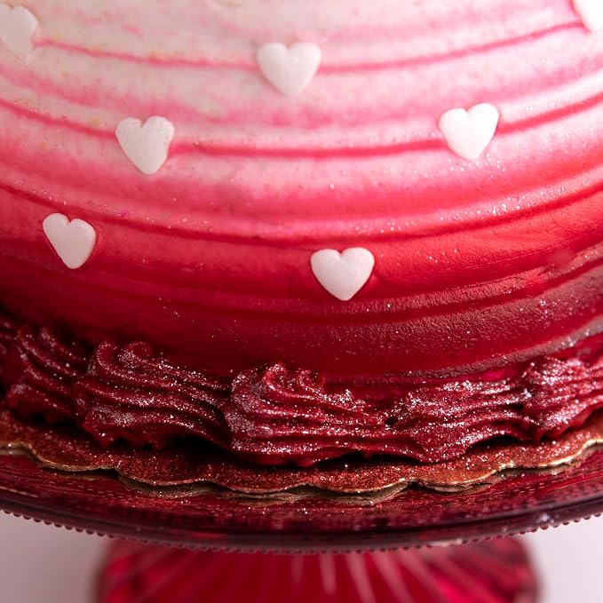 Sweets Indeed Red Edible Glitter – Valentines Day Food-Grade Drink & Baking Shimmer for Cocktails, Beverages, Cakes & Desserts – 4 gram jar