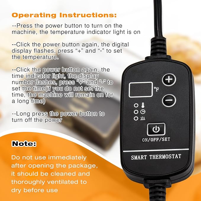 Sourdough Warming Mat with Bread Proofer Warming Box, Sourdough Heating Mat Used to Provide Sufficient Temperature for Bread Proofing, Sourdough Warming, Sourdough Heating, Dough Riser