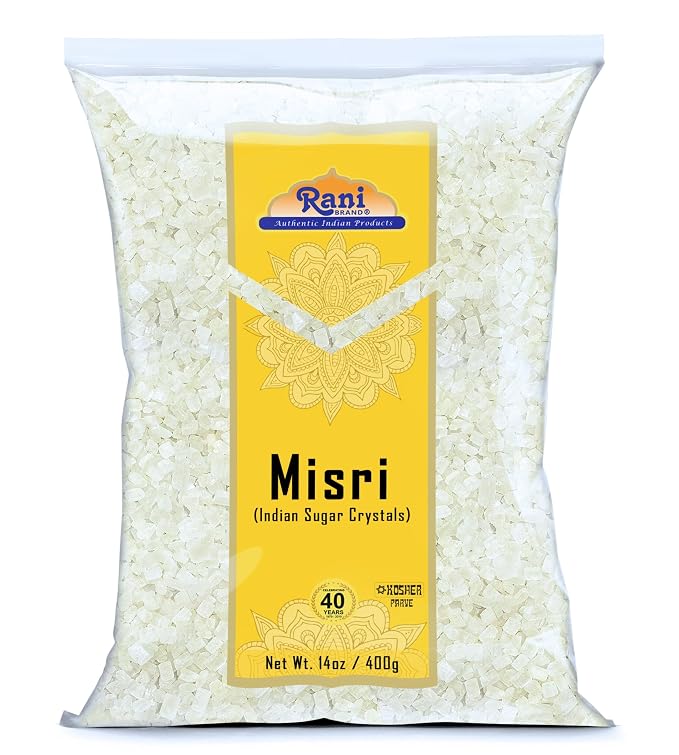 Rani Misri (Indian Sugar Crystals) 14oz (400g) ~ All Natural | Gluten Friendly | No Colors | Vegan | Kosher | Indian Origin
