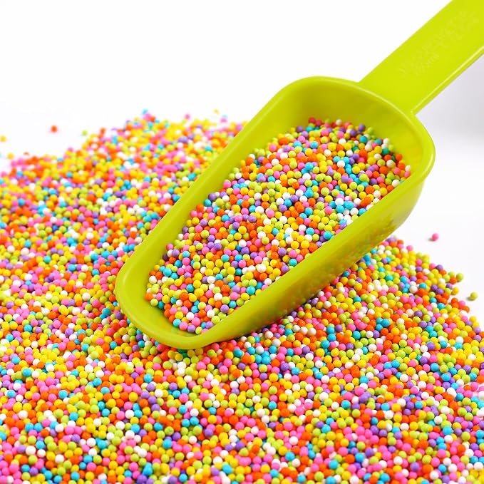 Easter Sprinkles for Cake Decorating Edible Rainbow Nonpareils Yellow Green Blue Pastel Sprinkles Mix 7 ounce for Cookies Chocolate Ice Cream Cupcake Topper