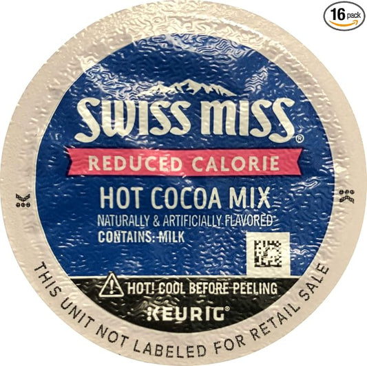 Swiss Miss Reduced Calorie Hot Cocoa K-Cups (16 Count) - Packaging May Vary