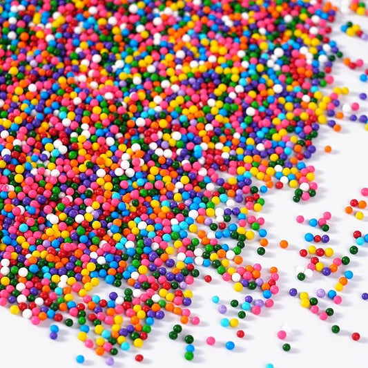 Rainbow Nonpareils Sprinkles, 4.23oz Nonpareils, Edible Rainbow Sprinkles for Cake Decorating, Cookies, Cupcakes, Macarons, Donuts and Ice Cream Topping(120g)