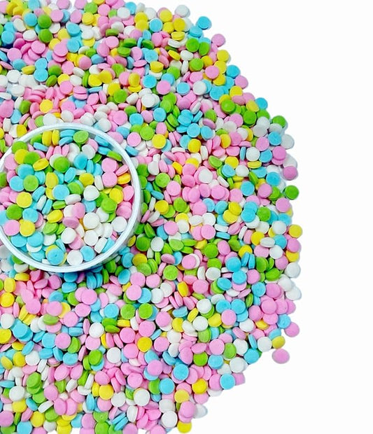 Sentovac Edible Easter Color Confetti Slice Sprinkles for Cake Decorating Edible Cake Cupcake Sprinkles Cookie and Ice Cream Topper Decorations 3.35oz
