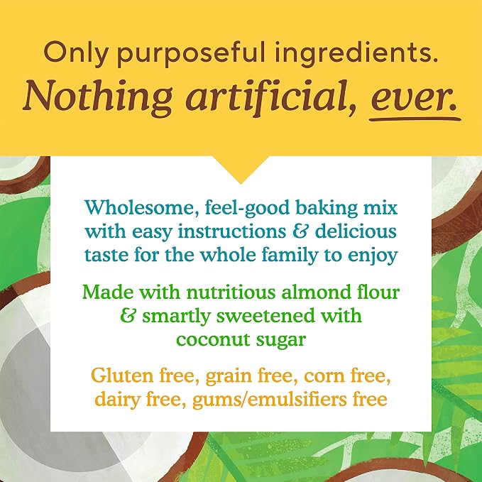 Simple Mills Almond Flour Baking Mix, Chocolate Muffin & Cake Mix - Gluten Free, Plant Based, Paleo Friendly, 11.2 Ounce (Pack of 6)