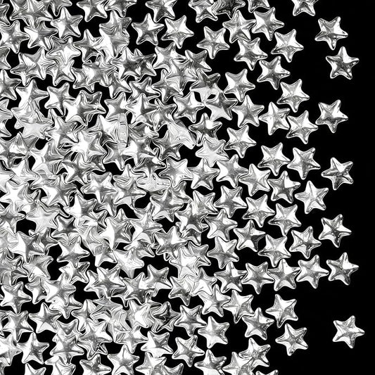 Silver Star Sprinkles for Cake Decorating, 4.6 oz Edible Silver Sugar Sprinkles for Baking Cupcake Cookies