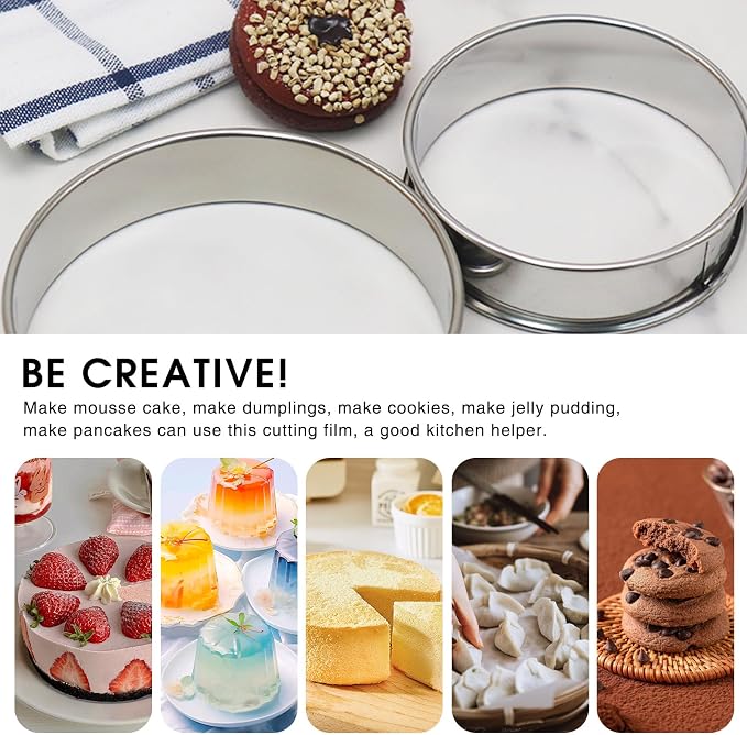 6 PCS Round Cookie Cutter Set, Stainless Steel Circle Biscuit Cutters for Baking (2/3/3.5/4/5/6 In)
