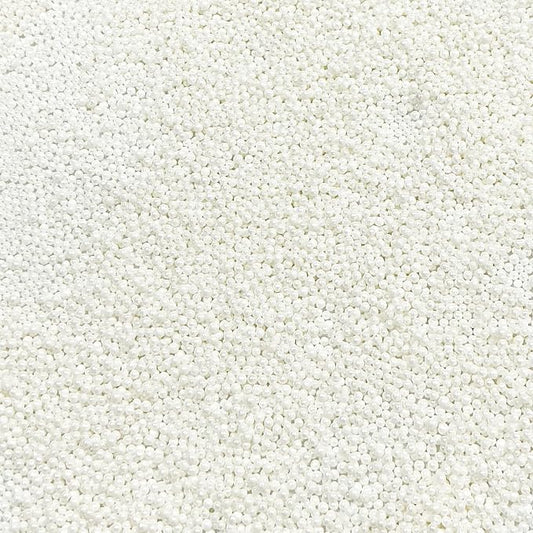 Homipooty Nonpareils Sprinkles Edible White Pearl Sugar sprinkles 110g/3.88oz 2mm Mini White Pearls Baking Cakes Cupcake Topper and Cake Decorations for Valentines Day Halloween Christmas
