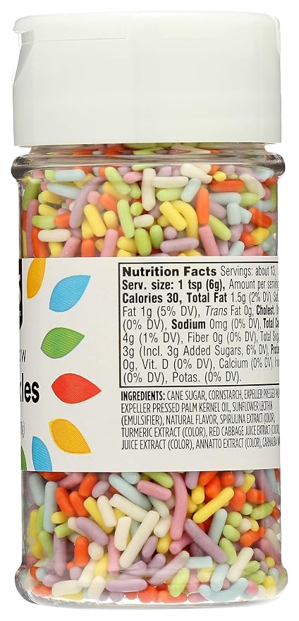 365 by Whole Foods Market, Rainbow Sprinkles, 2.75 Ounce, vegan (Pack of 2)