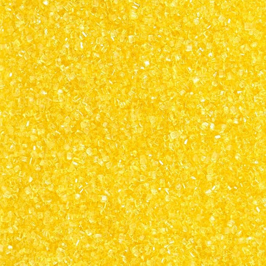 Yellow Sanding Sugar for Baking Edible, Yellow Sugar Sprinkles for Cake Decorating 130g/4.6oz, Ideal for Cupcake, Cookie, Ice Cream and Donuts Toppings, Wedding, Birthday Party Supplies